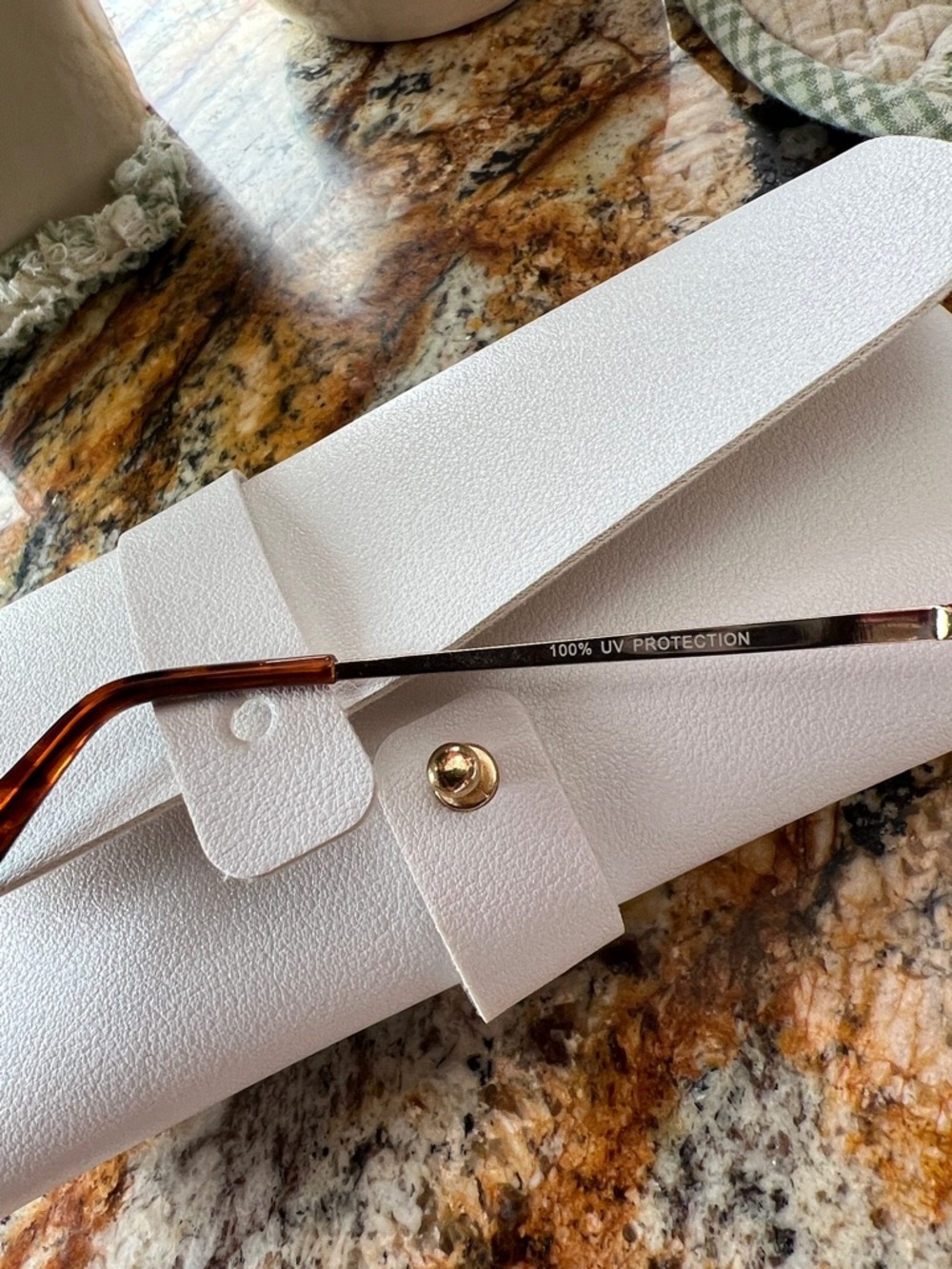 Women's Gold Frame Sunglasses with Black Lenses Aviator Style - Picture 2 of 4